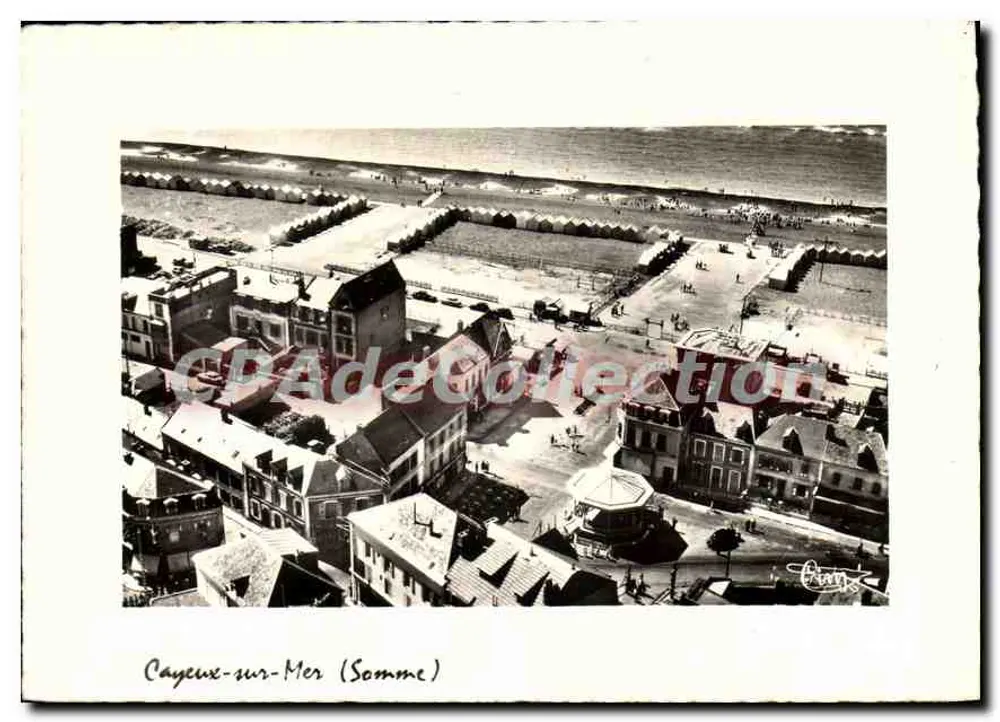 Cayeux-sur-Mer (Somme) — Luftbild — Eingang zum Strand — Aériennes COMBIER Editions - Vorderseite