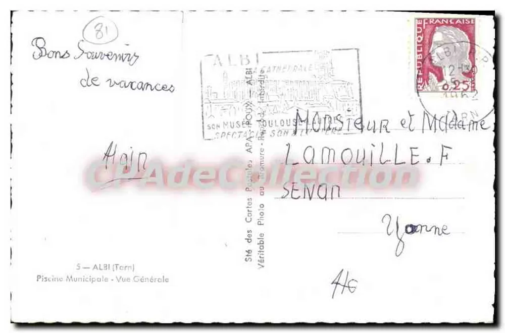 Municipalbad Albi — Allgemeiner Blick — APA - Rückseite