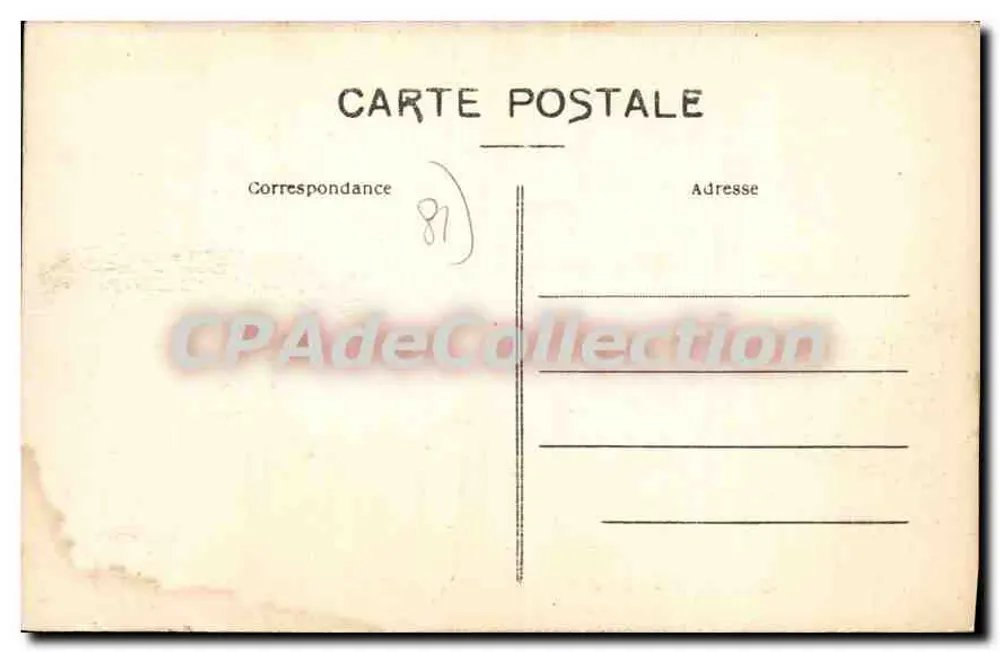 Castres — Platz und Eingang zum Jardin du Mail — Edit. D. F. - Rückseite