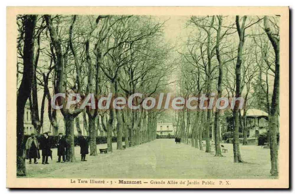 Mazamet — Grande Allée du Jardin Public — Le Tarn Illustré - 3 - Vorderseite