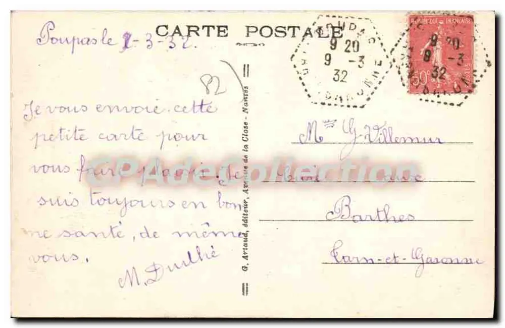 Montauban — As Margens do Tarn — n° 456 - Verso