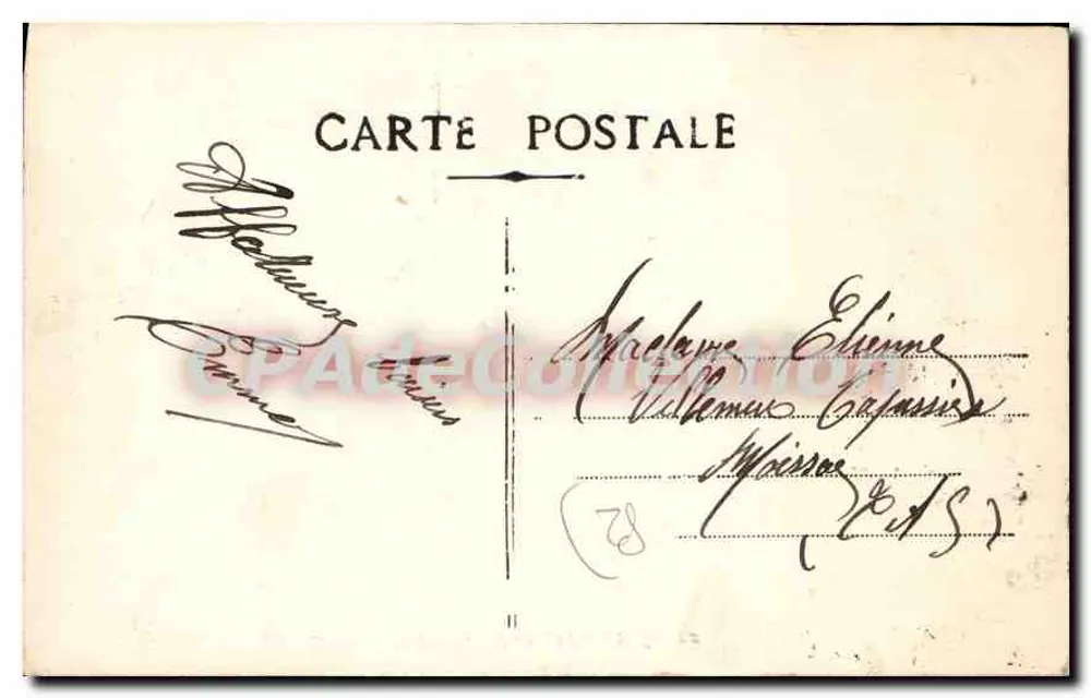 Montauban - Vista tirada do Cours — Editor E. M. Masure, n°32 - Verso
