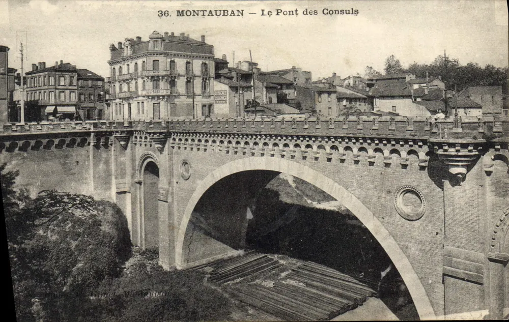 Montauban — O Ponte dos Consules — Editor V. Montaut - Frente