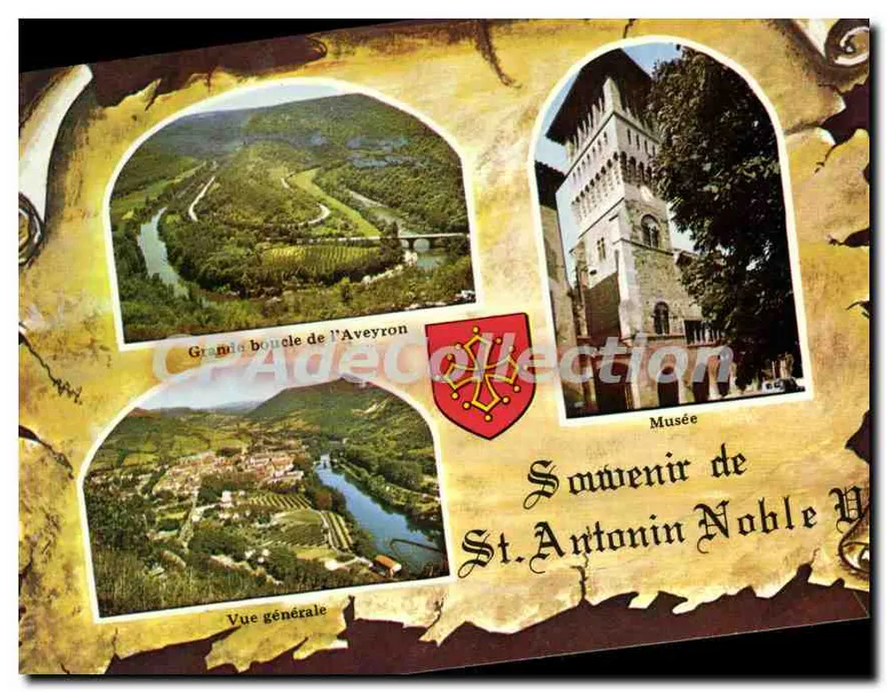 Große Schleife des Aveyron — Allgemeiner Blick — Erinnerung an St. Antonin Noble Val — Verlag CP Adecollection - Vorderseite