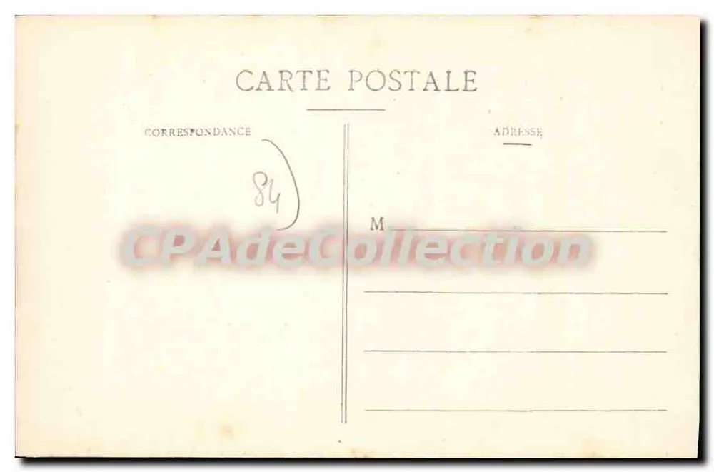 Avignon - Praça da Hora — estátua monumental e pedestres — editor RNT, número de série 68 - Verso