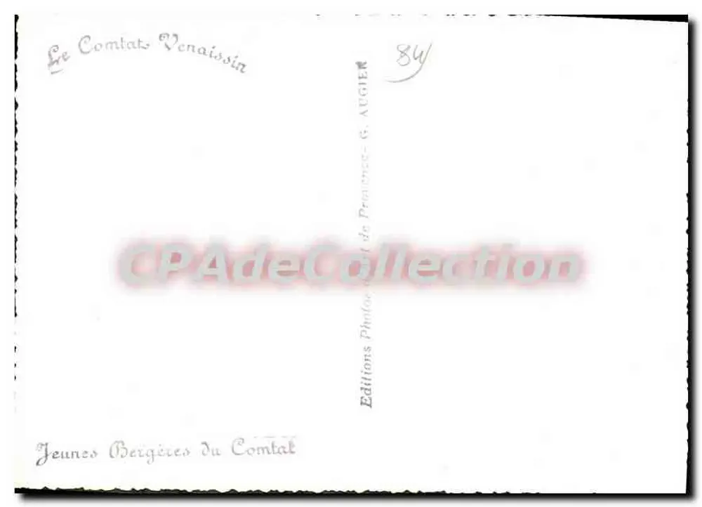 Jonge Bergers van het Comtal — Edities G. Augier — n°84 - Achterkant