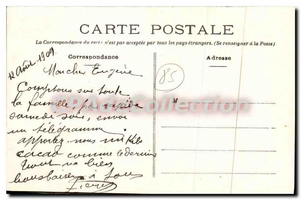 Les Sables-d'Olonne — La Tour d'Arundel — bateaux à voile - Verso