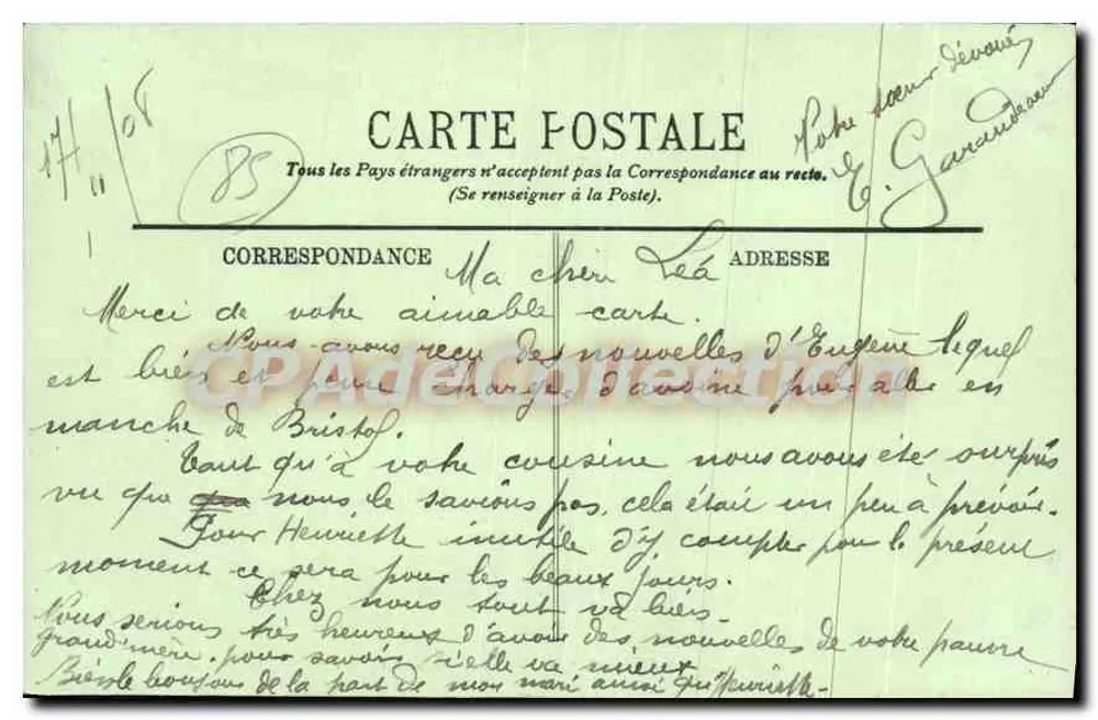 Les Sables-d'Olonne — Em direção à Torre Arundel — LL. n° 53 - Verso