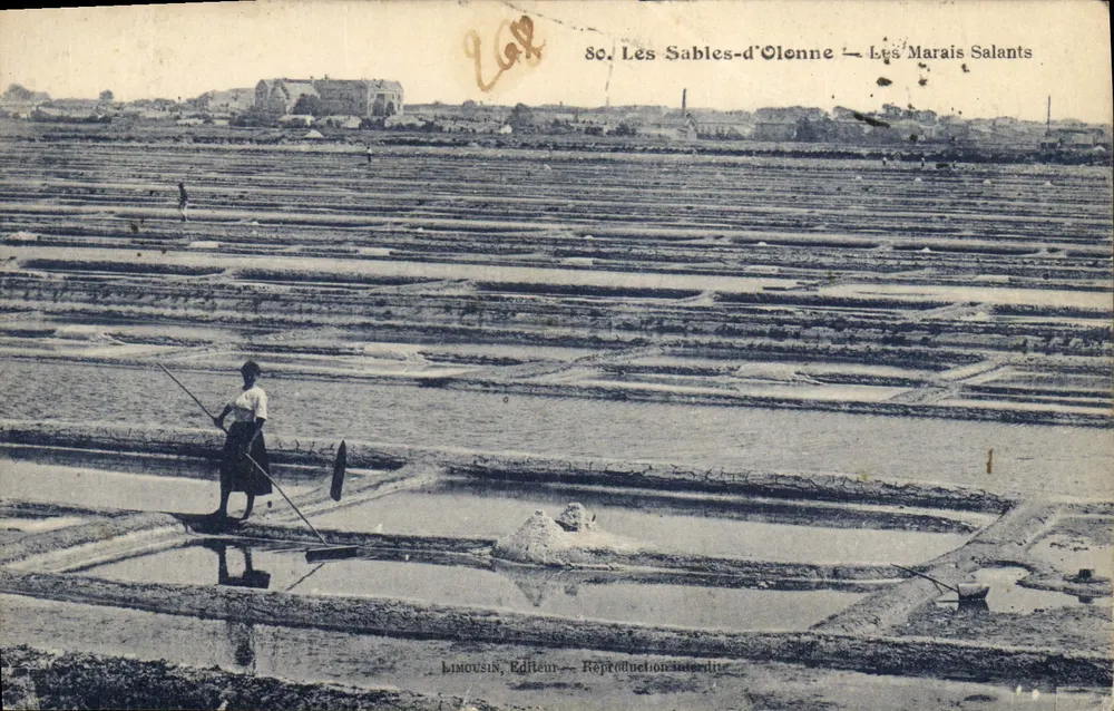 Les Sables-d'Olonne — Los Salares de los Marais — Limousin, Editor - Anverso
