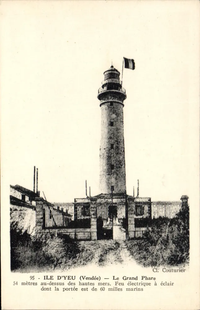 Ilha de Yeu (Vendée) — O Grande Farol — Cl. Couturier - Frente