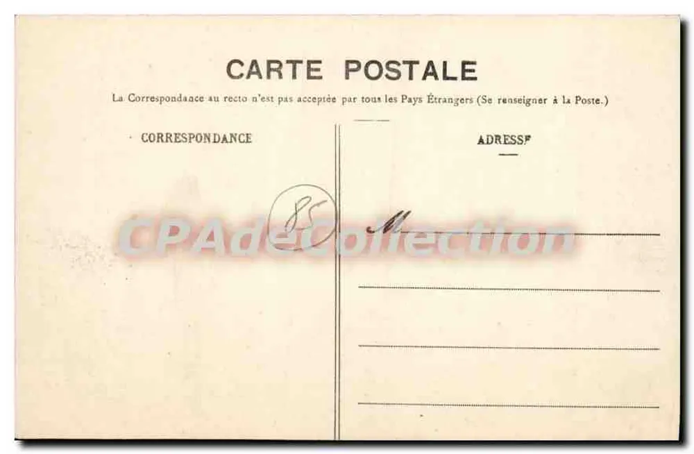 Les Sables-d'Olonne — La Tempête — Hors de Dangers — Lucien Amiaud - Verso