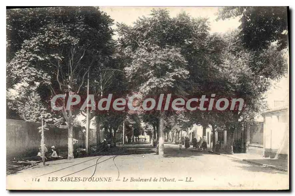 Les Sables-d'Olonne — O Boulevard de l'Ouest — LL. 114 - Frente