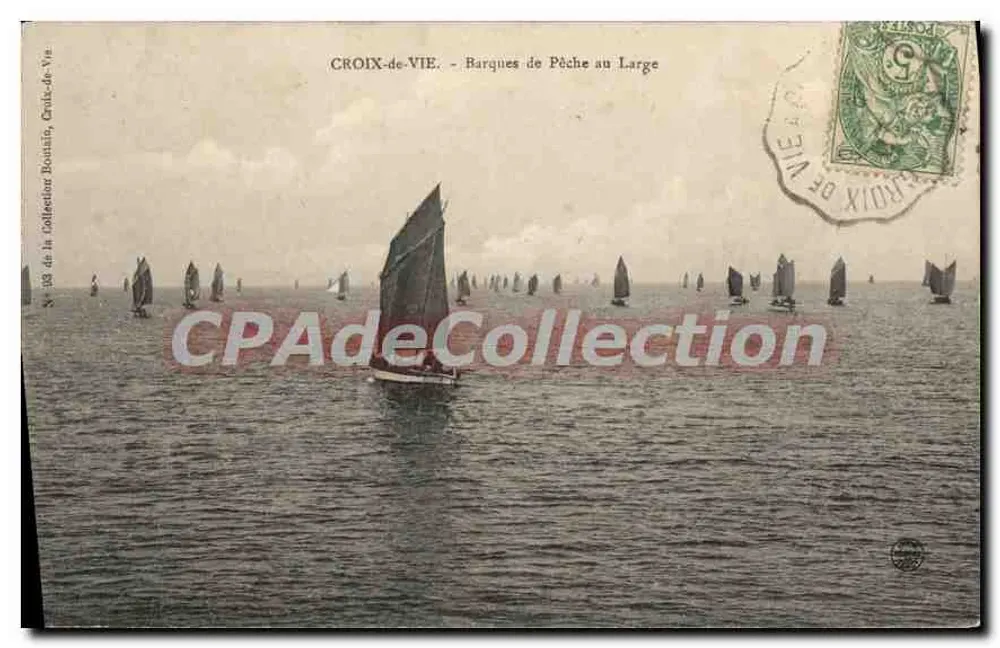 Croix-de-Vie - Barcos de Pesca no Mar — editor Croix-de-Vie, n° 183 - Frente