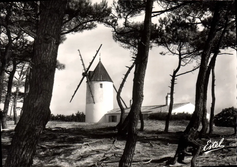 Ilha de Noirmoutier — Moinho da Bosse — Edições de Luxo Estel - Frente