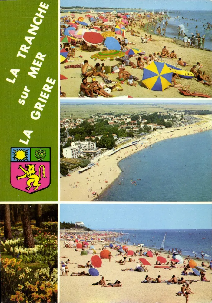 La Tranche-sur-Mer — vista da praia e do porto — Edição do Vieux-Chouan - Frente