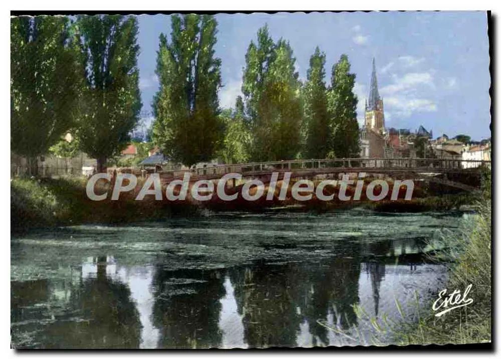 Fontenay-le-Comte — Die Ufer der Vendée und der Turm von Notre-Dame — Verlag Estel - Vorderseite