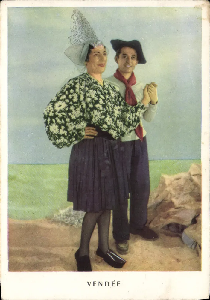 Vendée — Tracht von Sablaïse — Éditions de la Loterie Nationale, Serie B - Vorderseite