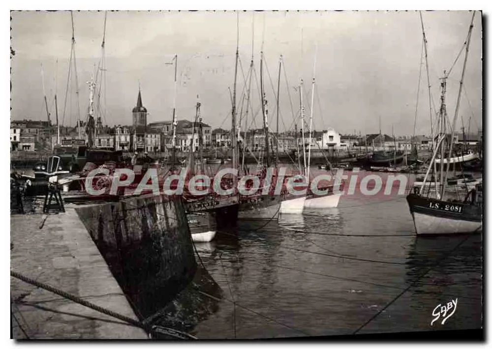 Les Sables-d'Olonne (Vendée) — Het havenhoofd richting de Chaume — Uitgave Gaby & Fils, n°85 - Voorkant
