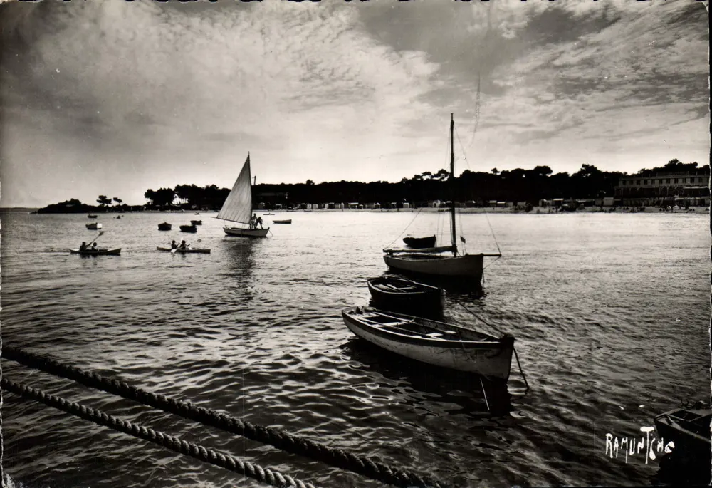 Wyspa Noirmoutier — Plaża Beau-Rivage — Éditions Artistiques Raymond Bergevin - Awers