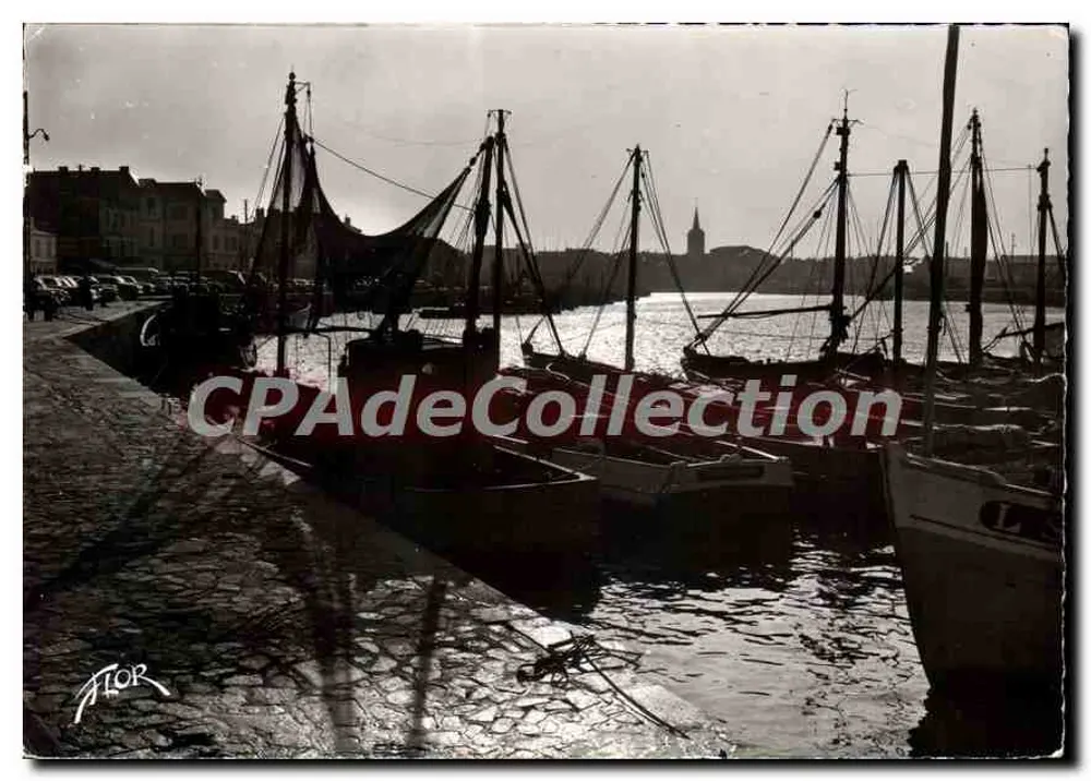 Les Sables-d'Olonne — Puesta de Sol en el Puerto — Ediciones Artisques Atelier Flor - Anverso
