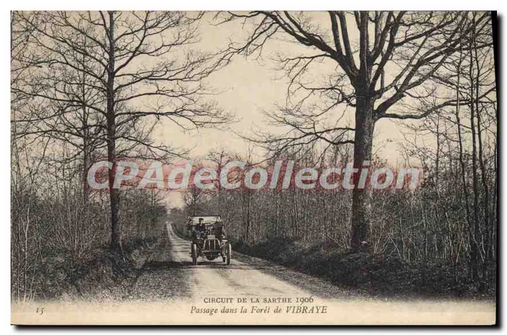 Sarthe-Rundkurs 1906 — Durchgang durch den Vibraye-Wald — n°15 - Vorderseite