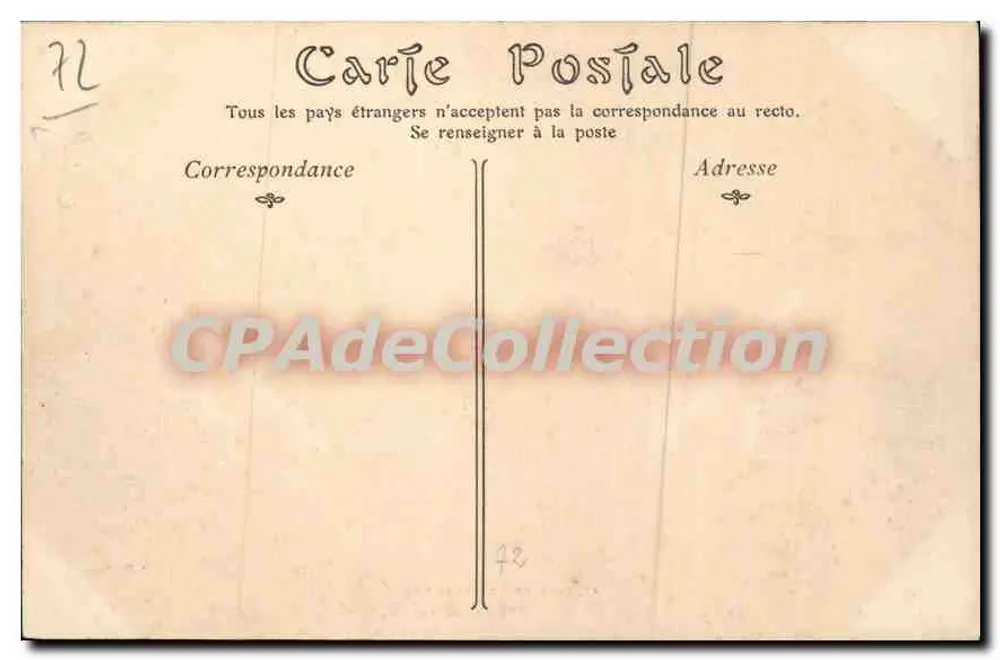 Sarthe-Rundkurs 1906 — Durchgang durch den Vibraye-Wald — n°15 - Rückseite