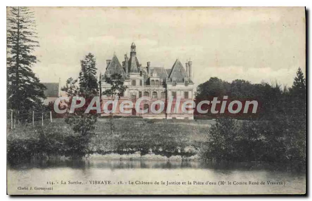 Vibraye — Schloss der Gerechtigkeit und das Wasserbecken (Herr Graf René de Vibraye) — Cheché J. Gareznyski, Sonderausgabe vom Westlichen Fotoladen, Nr. 143 - Vorderseite