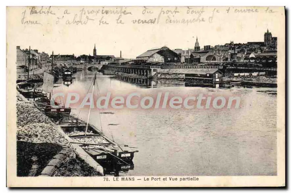 Le Mans — O Portão e Vista Parcial — Imp. Phot. A. Dolbeau, 6, rue Auvray - Frente