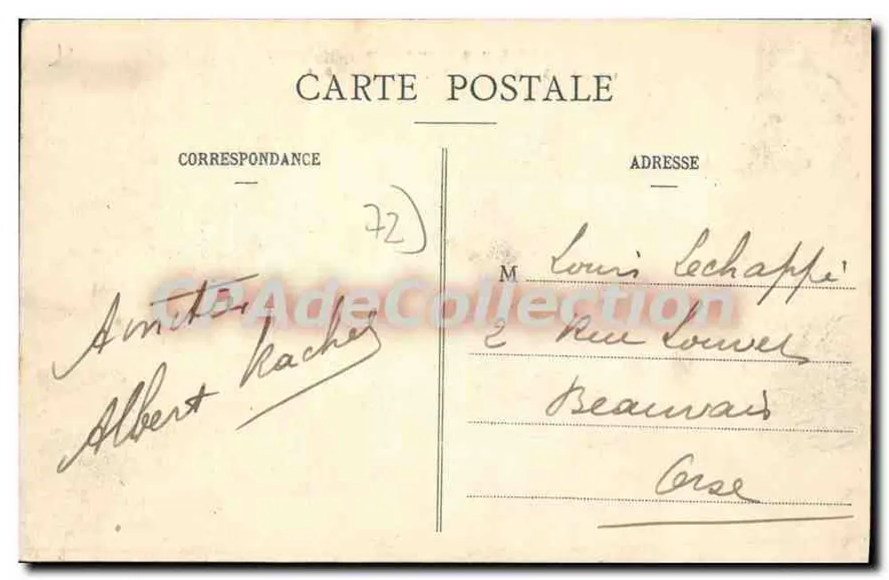 Die Mancelle-Alpen — La Roche — Verlag E.P., Nr. 137 - Rückseite