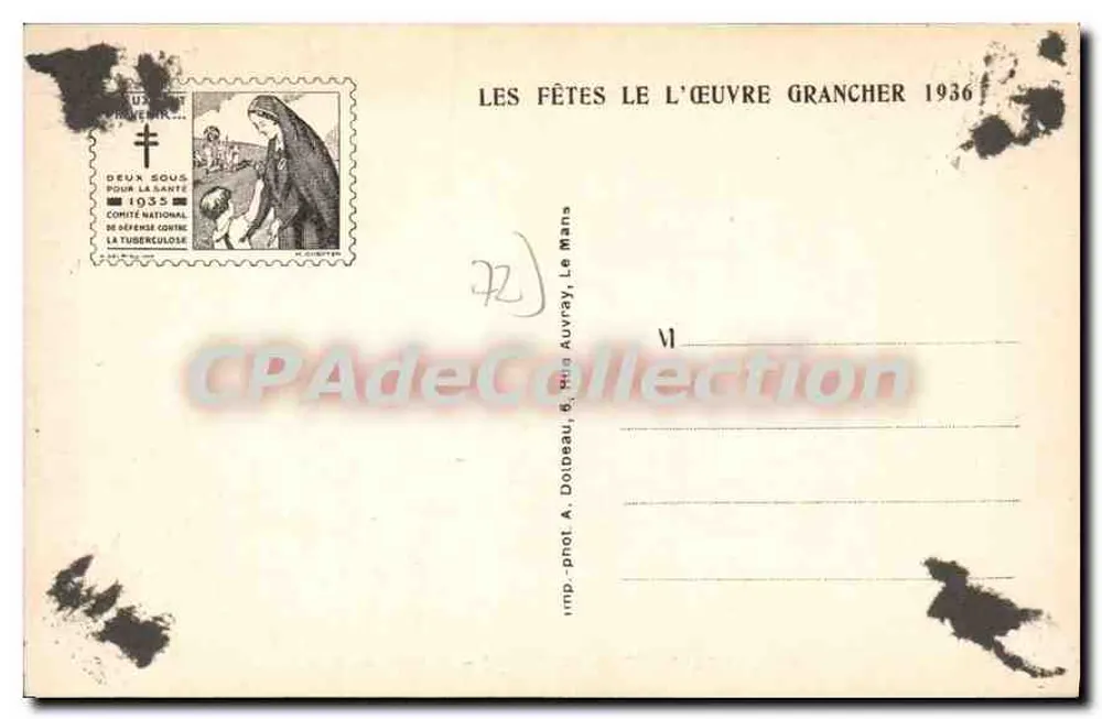 La Ferté-Bernard (Sarthe) — La Porte de Ville — Verlag P. Pourm - Rückseite