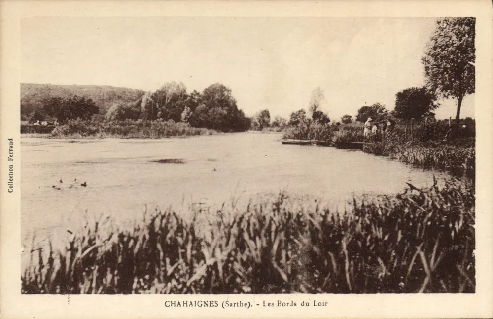 Chahaignes (Sarthe) — Las orillas del Loir — Ediciones N. Goupault, Tours - Anverso