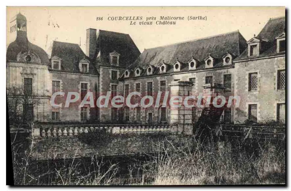 Courcelles bei Malicorne (Sarthe) — Das alte Schloss — G. Elibert & Cie - Vorderseite
