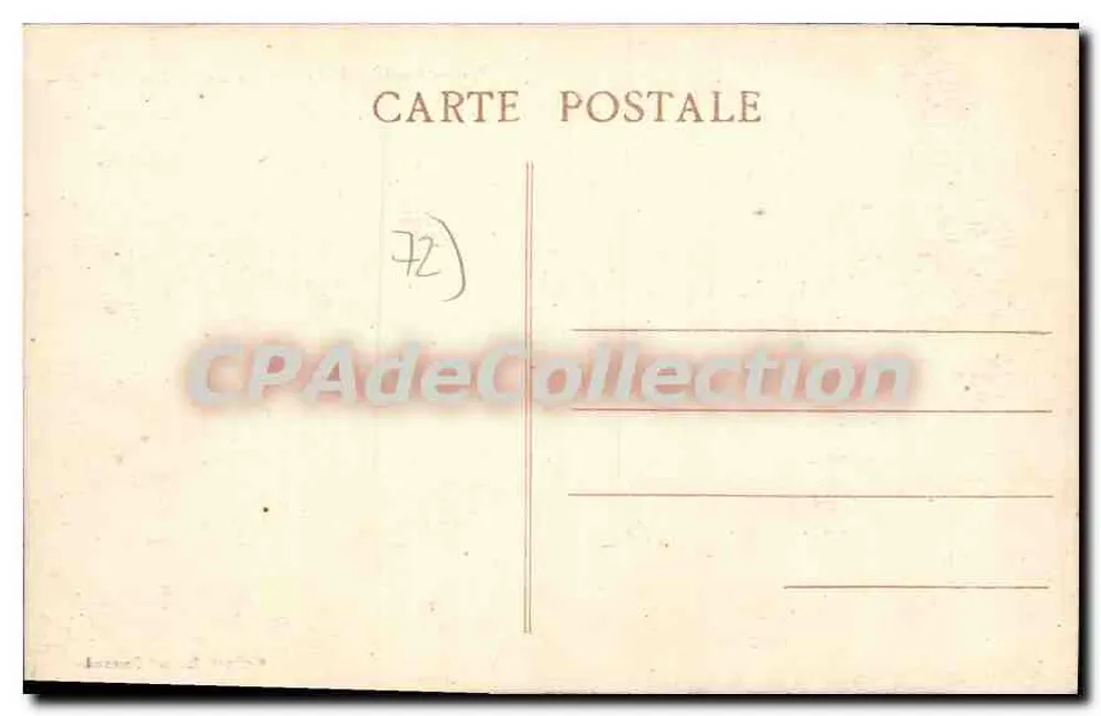 Chahaignes (Sarthe) - La Jaille (Nordseite) — Ansicht eines Schlosses am Flussufer - Rückseite