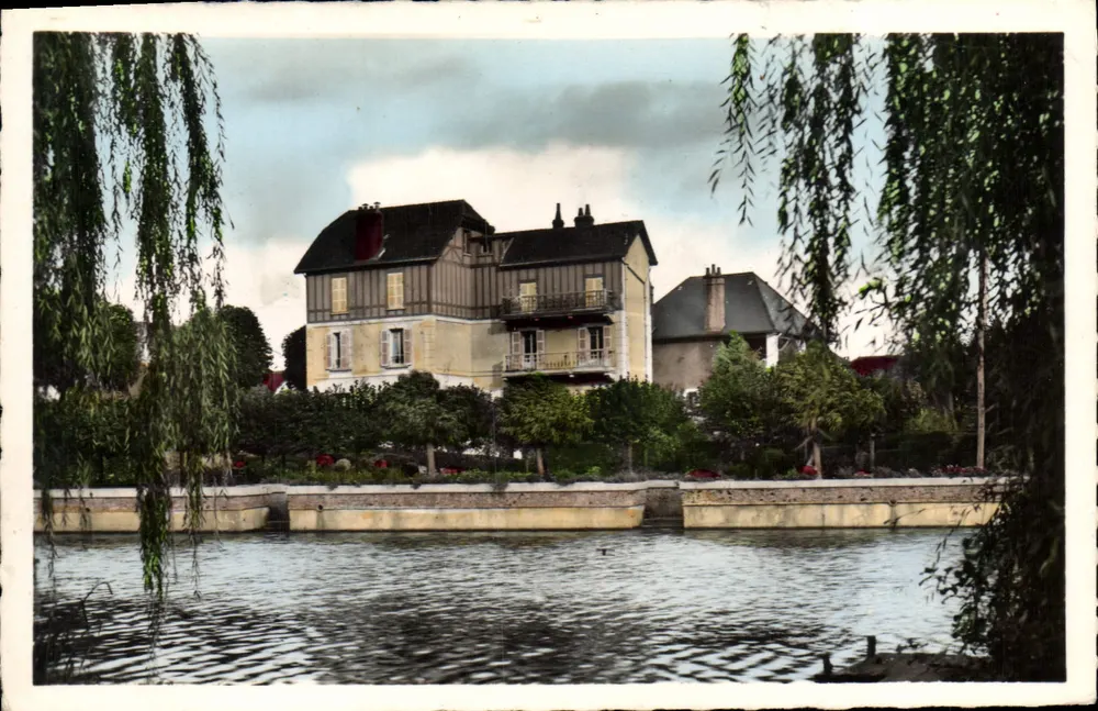 La Ferté-Bernard (Sarthe) — Ansicht des öffentlichen Gartens — Druckerei A. Dagneau - Vorderseite