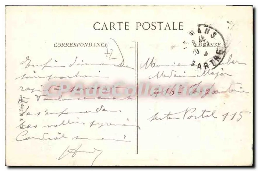 Le Mans — O Ponte em X — Editor B.D.P. n°2 - Verso