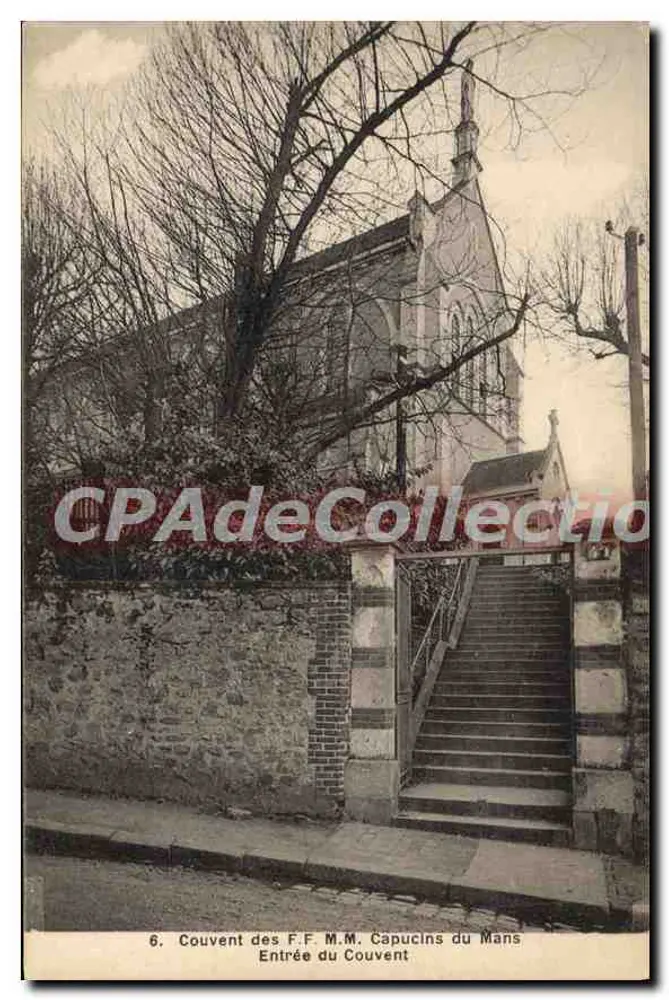 Kloster der F.F.M.M. Capuzinern von Le Mans — Eingang zum Kloster — A. Dolbeau, Le Mans - Vorderseite