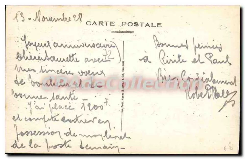 Champagné — Un angolo dell'Huine — Dreux, Editore - Verso