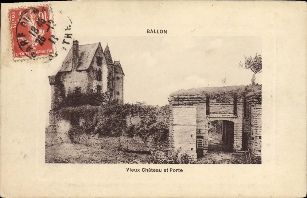 Ballon — Altes Schloss und Tor — Photo-art J. Bouveret, Edit. Guidel - Vorderseite