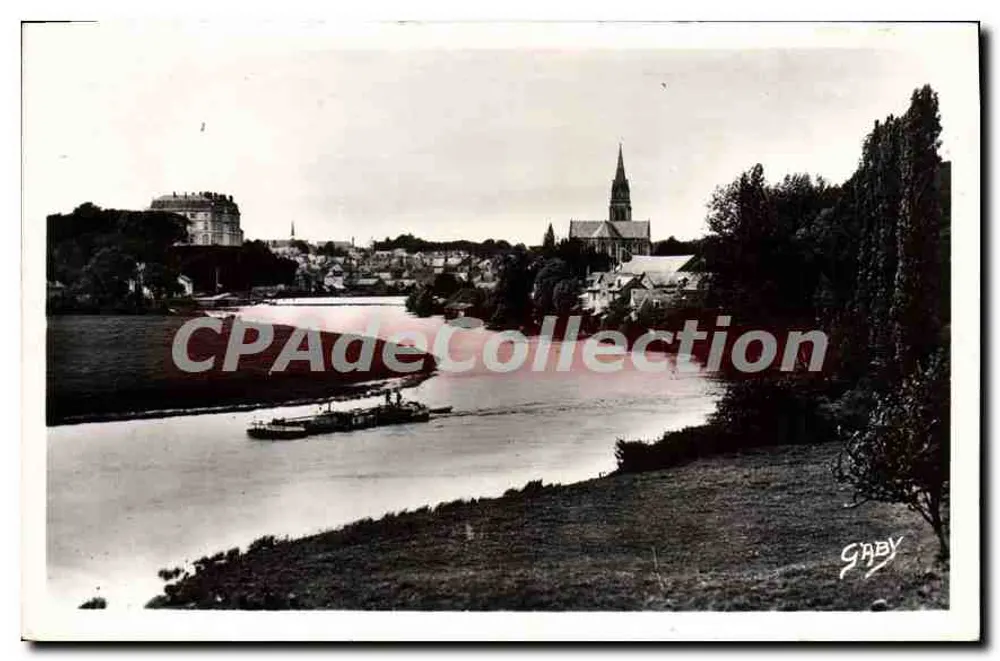 Sablé-sur-Sarthe — Übersicht und die Sarthe — Gaby - Vorderseite