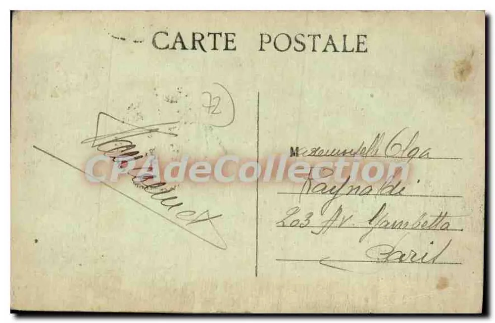 Castelo de Mazoué — Arredores de Aubigné (Sarthe) — S. Douvrau, Le Mans - Verso