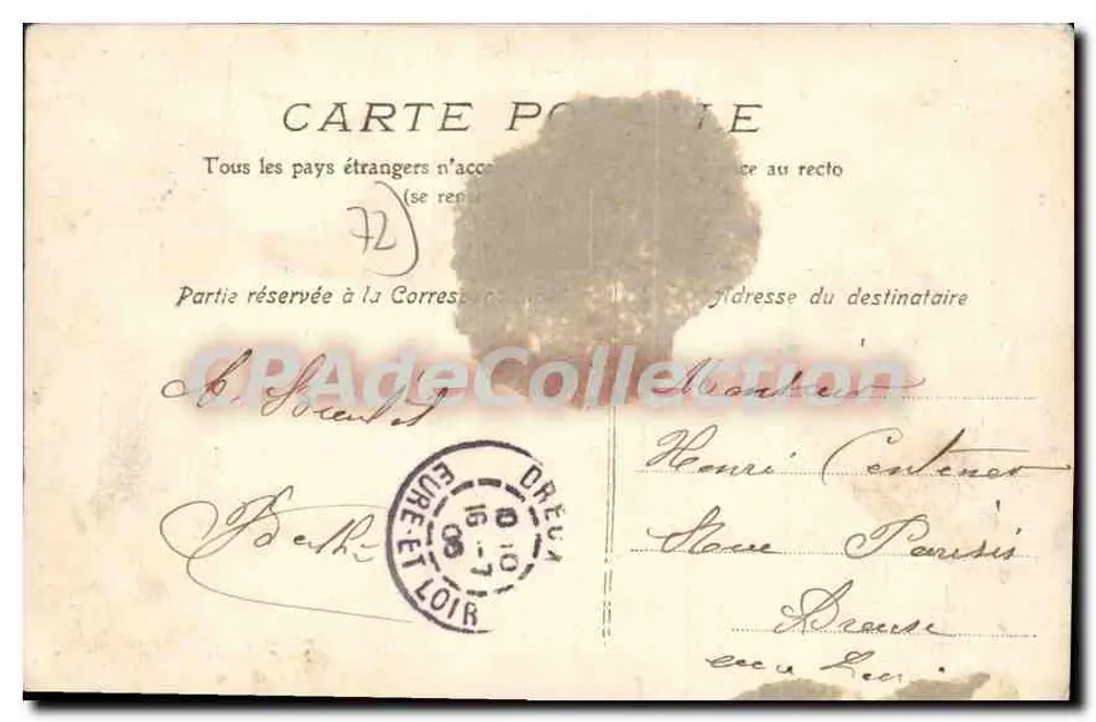 La Flèche — Promenade du Pré — C. Tribaut, n°47 - Verso