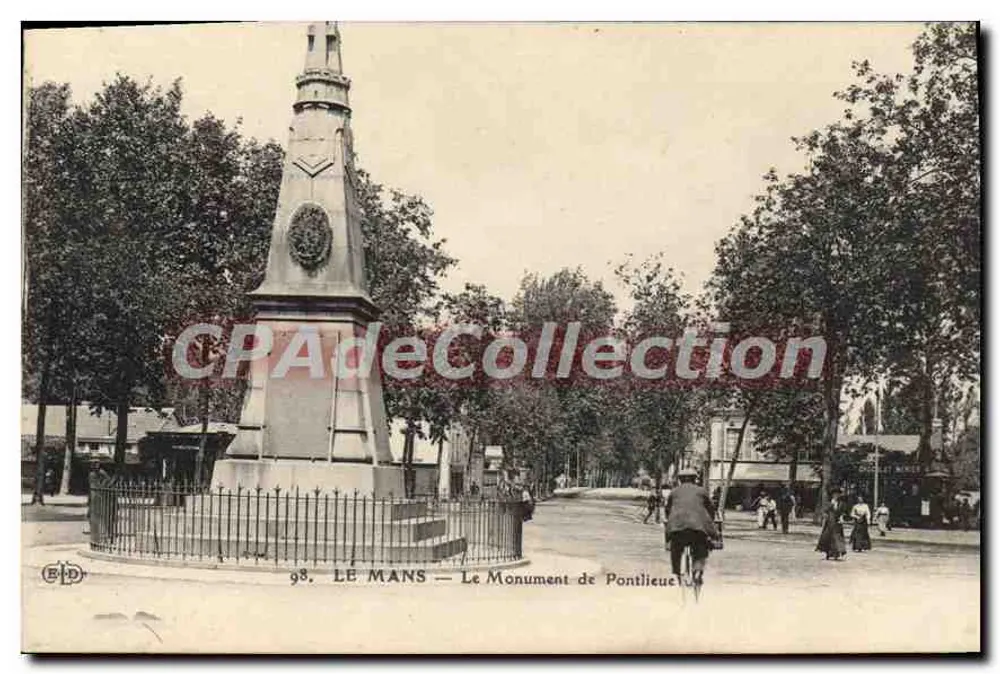 Le Mans — O Monumento de Pontlieue — B.D. n° 98 - Frente