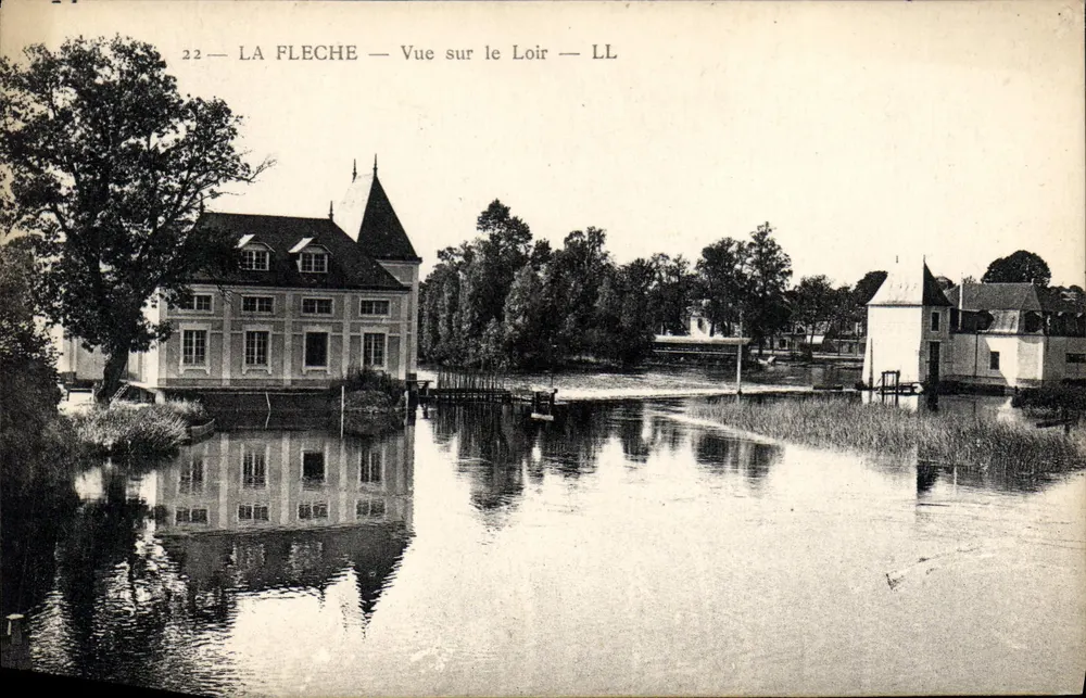 La Flèche — Visão sobre o Loir — LL - Frente