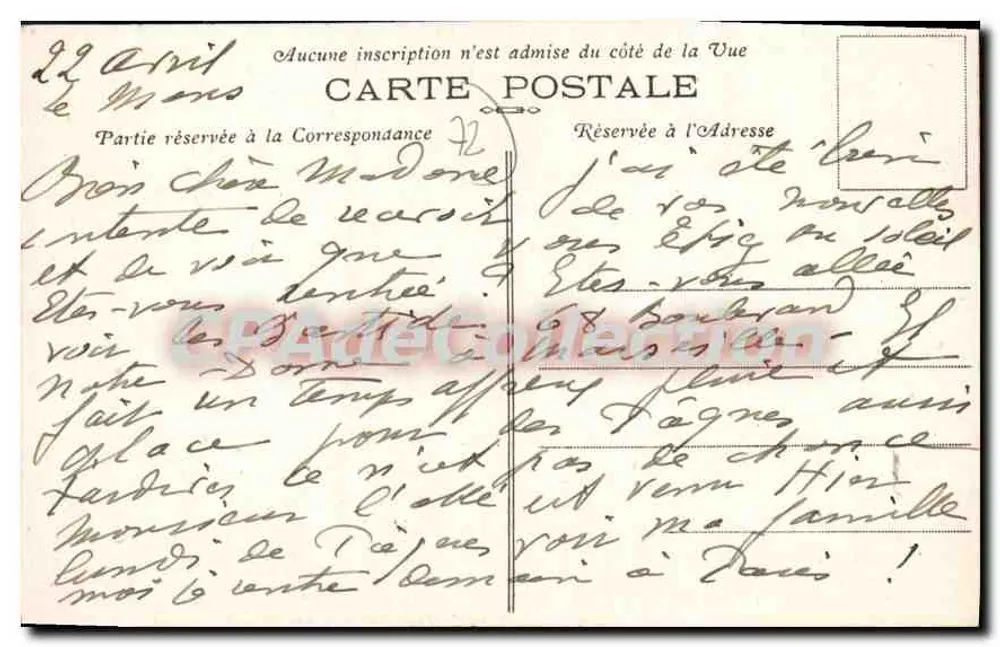 Le Mans — Haus der Königin Berengaria — Ausgabe Nr. 8 - Rückseite