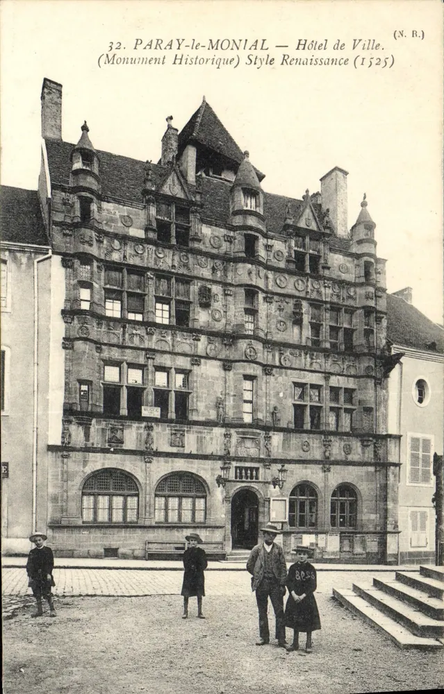 Paray-le-Monial — Rathaus, Renaissance-Stil (1525) — (N.R.) - Vorderseite
