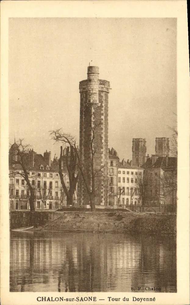 Chalon-sur-Saône — Torre do Doyenné — E. F. Chalon - Frente