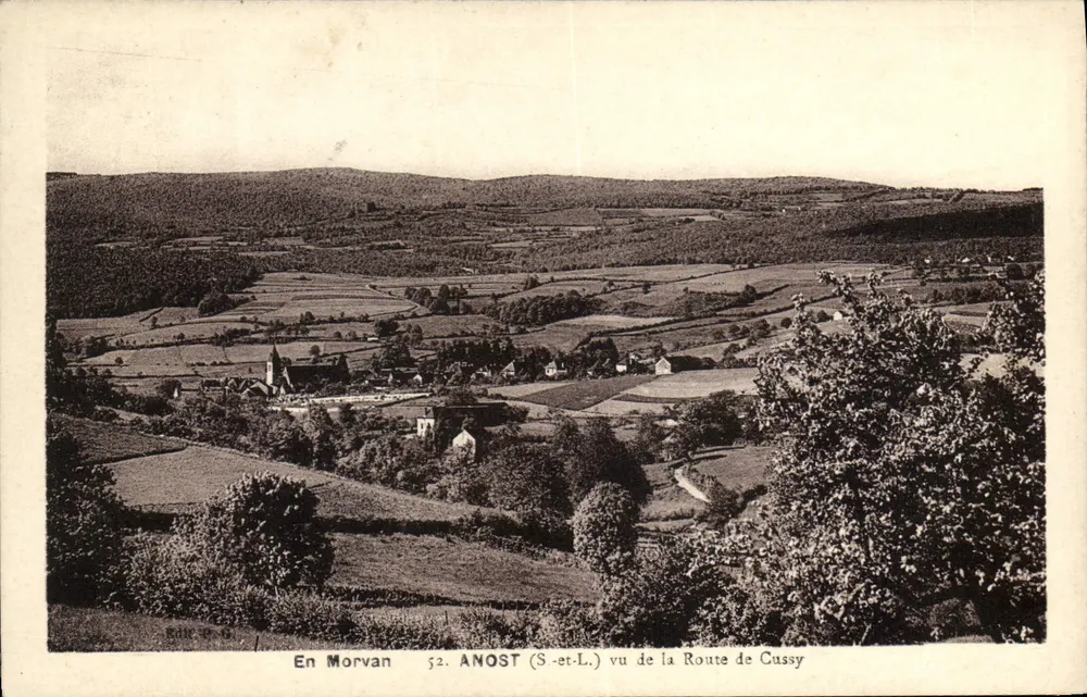 Anost (S.-et-L.) von der Route de Cussy aus gesehen — In Morvan — Verlag unbekannt, Nr. 52 - Vorderseite