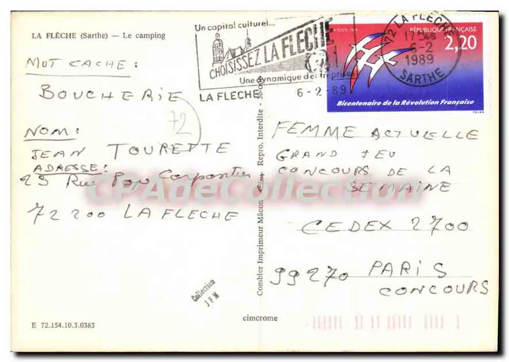 O camping de La Flèche — Sarthe — editor Cing - Verso