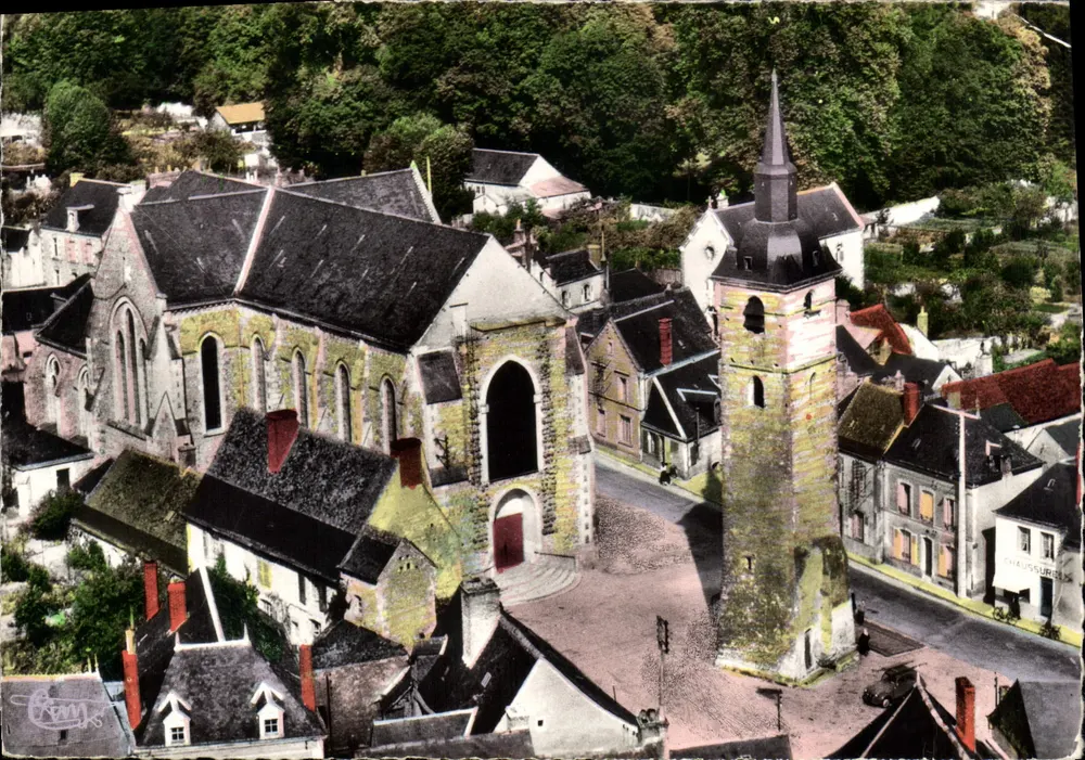 Bessé-sur-Braye — Die Kirche und die Turm (15. Jahrhundert) — Combiér, Imp. Mâcon - Vorderseite