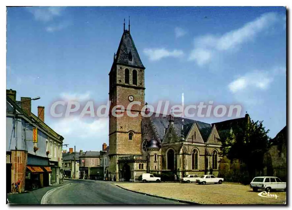 NOYEN-sur-SARTE (Sarthe) — Die Kirchplatz — Verleger Combier - Vorderseite